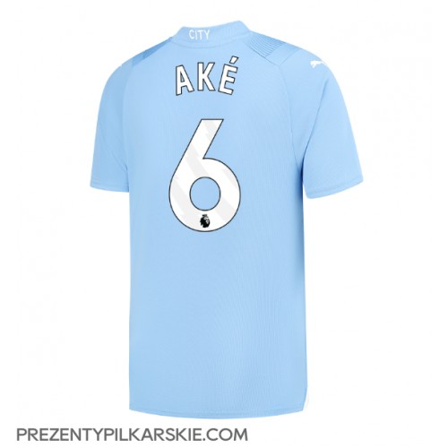 Stroje piłkarskie Manchester City Nathan Ake #6 Koszulka Podstawowej 2023-24 Krótki Rękaw